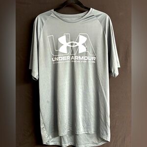 Under Armour Gray Short Sleeve Tee Loose Fit XL
